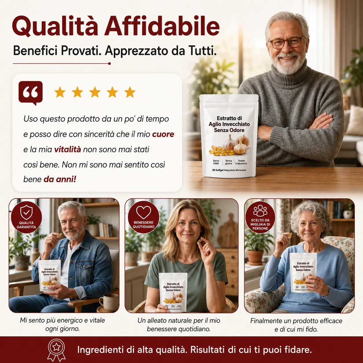 Estratto di Aglio Invecchiato – 7500mg Softgel Inodore